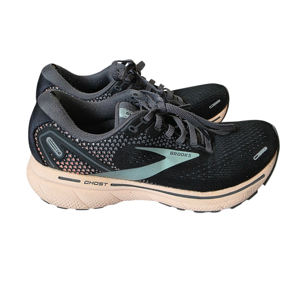 Brooks Ghost 14 Running Shoes 7 Black Peach Outdoor‎ Activewear Performance